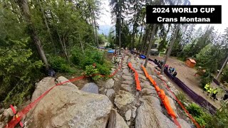 2024 UCI MTB World Series Crans Montana🇨🇭 COURSE PREVIEW [upl. by Yeniffit]