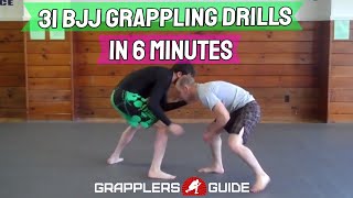 31 BJJ Grappling Partner Drills in Less Than 6 Minutes  Jason Scully [upl. by Norrahc]