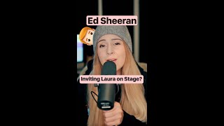 EdSheeran pls 🥹👉👈 laurablei Should get the on stage callup 🎹 sing2piano EdSheeran TenerifeSea [upl. by Eekcaj]