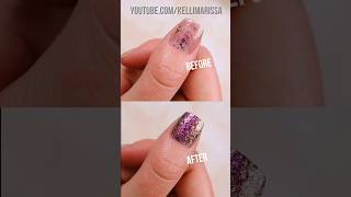 🤯 this trick will change the way you wear glitter nail polish 💅💅 nailpolish glitternails [upl. by Soloma]