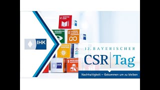 Dialog der Visionäre  Podiumsdiskussion auf dem 12 Bayerischen CSRTag [upl. by Eahc]