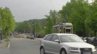 HD Historische Straßenbahn in der Klusstraße Halberstadt [upl. by Howell]