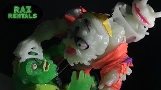 TMNT Muckman Glow in the Dark Battle Super7 Ultimates Noxious Green Glow NECA Sewer Hero Series [upl. by Asalocin]