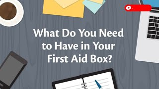 First Aid Kit Checklist [upl. by Box]