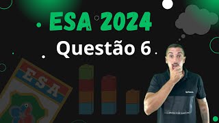 PROVA ESA 2024 MATEMÁTICA  QUESTÃO 6 [upl. by Latona]