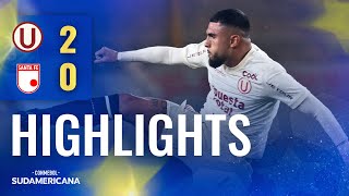 UNIVERSITARIO vs SANTA FÉ  HIGHLIGHTS  CONMEBOL SUDAMERICANA 2023 [upl. by Asiuqram]