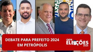 Debate 2024  Candidatos á Prefeito de Petrópolis [upl. by Aikahc905]