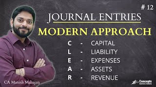 Accounts Concepts by MODERN APPROACH  Journal Entry using Modern Approach  Class 11 Basic Accounts [upl. by Oramlub]