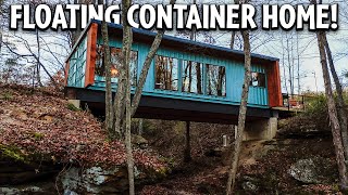 Shipping Container Home built over a Waterfall [upl. by Scheer]