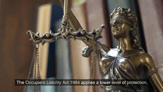 Occupiers Liability Act 1984 wwwelawresourcescouk [upl. by Wescott254]