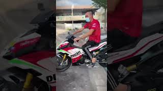 Yamaha Exciter big wheel Style motobike automobile yamahaexciter bigbike motovlog [upl. by Alair921]