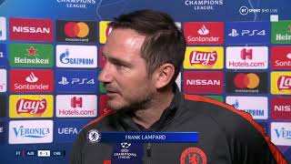 AJAX 01 CHELSEA  LAMPARDPOST MATCH INTERVIEW [upl. by Masson736]