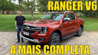 Ford Ranger V6 Limited 2024  A picape média mais completa atualmente [upl. by Hwang256]