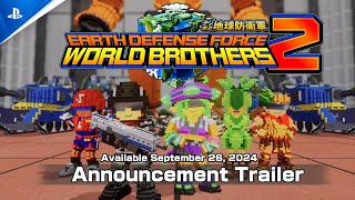 Earth Defense Force World Brothers 2  Announcement Trailer  PS5 amp PS4 Games [upl. by Dremann145]