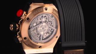 BIG BANG UNICO BIRETROGRADE CHRONO KING GOLD CERAMIC [upl. by Stahl]