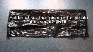 festivalskirt tutorial easy plasticskirt [upl. by Jews]