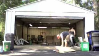 Young House Love Garage Cleaning Time Lapse [upl. by Ellenaj]