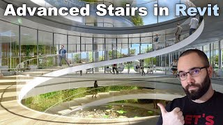 Spiral Stairs in Revit Tutorial [upl. by Suoiradal]