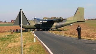 Transall C 160 Überflug und Landung in Ballenstedt [upl. by Malamud]