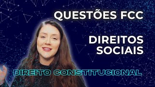 Questões FCC  Direitos Sociais  Direito Constitucional  Adriane Fauth [upl. by Willet365]