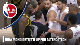 Draymond Green ejected after getting into it with Donovan Mitchell  NBA on ESPN [upl. by Oneida731]