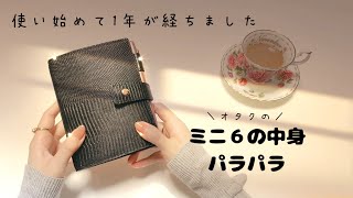 【手帳の中身】ミニ６購入から１年経過┊今の中身を大公開🌟 [upl. by Agustin]