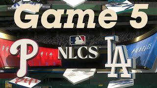 Phillies vs Dodgers NLCS Game 5  Mock MLB The Show 24 Postseason [upl. by Fionnula]