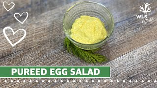 Pureed Egg Salad Savory Bariatric Puree Recipe [upl. by Yesdnik973]