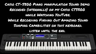 Casio Casiotone CTS500 Piano Manipulation Demo [upl. by Retsevlis]