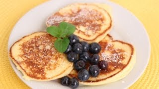 Ricotta Pancakes Recipe  Laura Vitale  Laura in the Kitchen Episode 560 [upl. by Burk491]