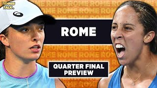 Swiatek vs Keys  Rome Open 2024 QF  Tennis Prediction [upl. by Llehcnom]