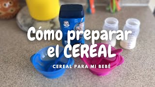 Como preparar el CEREAL a mi bebé  bebés mellizos [upl. by Lavoie527]