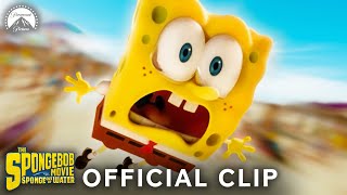 The SpongeBob Movie  SpongeBob OUT OF WATER amp Inside The Real World Full Scene  Paramount Movies [upl. by Adekram]