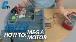 How to Meg a Motor with a Megohmeter  Checking Motor Condition [upl. by Bastien]