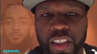 50 Cent FINALLY Breaks Silence On Nipsey Hussle Death quotThis Is Hard For Me I Really Liked Nipseyquot [upl. by Gusty544]