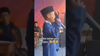 LOMBA ADZAN BIKIN NGAKAK 😱🤭😄 [upl. by Epoh]