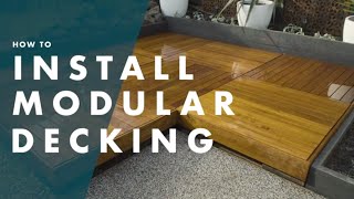 How To Install Modular Decking  Bunnings Warehouse [upl. by Eevets760]