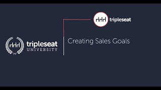 Creating Sales Goals Level 3  TSU [upl. by Haela]