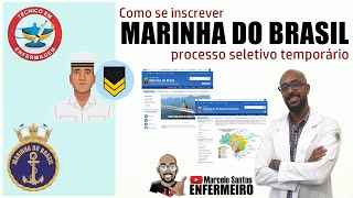 COMO SE INSCREVER NO PROCESSO SELETIVO TEMPORÁRIO DA MARINHA 2021 [upl. by Deenya756]