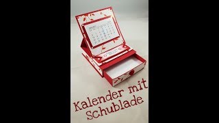 Tutorial Tischkalender mit Schublade [upl. by Thaddeus184]