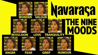 Navarasa or the Nine moods in the Classical Dance of India  Facial expressions [upl. by Gudrin]