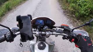 2003 YAMAHA XT225 DRIVING TO STONE WALL AND AROUND RABUN COUNTY GA GOPRO 22 [upl. by Kama]