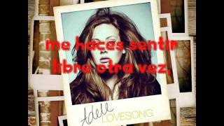 Adele Lovesong Subtitulado al Español [upl. by Arvid]