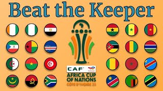 African Cup of Nations Ivory Coast 2023  Beat the Keeper  Marble Race [upl. by Ahsita475]