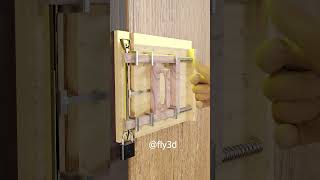 Wooden Door Lock dooraccessories woodworking toolsdoorlovers doormates lock doorlatcheswood [upl. by Toscano]