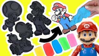 The Super Mario Bros Movie DIY Playdoh Characters Crafts for Kids [upl. by Anesuza]