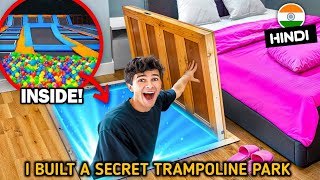 I Built a SECRET Trampoline Park in my Sisters Room  Brent Rivera Hindi  brentrivera Brent [upl. by Anwadal868]