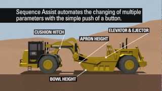 Cat® Grade Control for Scrapers Sequence Assist [upl. by Teirtza994]