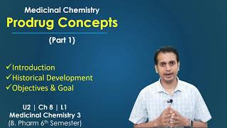 Prodrug Concepts Part 1 Basic Introduction and Objectives of Prodrug Design [upl. by Carleen]