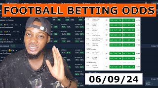 BEST Football Predictions for Today 0609  Expert Betting Tips amp Value Bets [upl. by Nader]